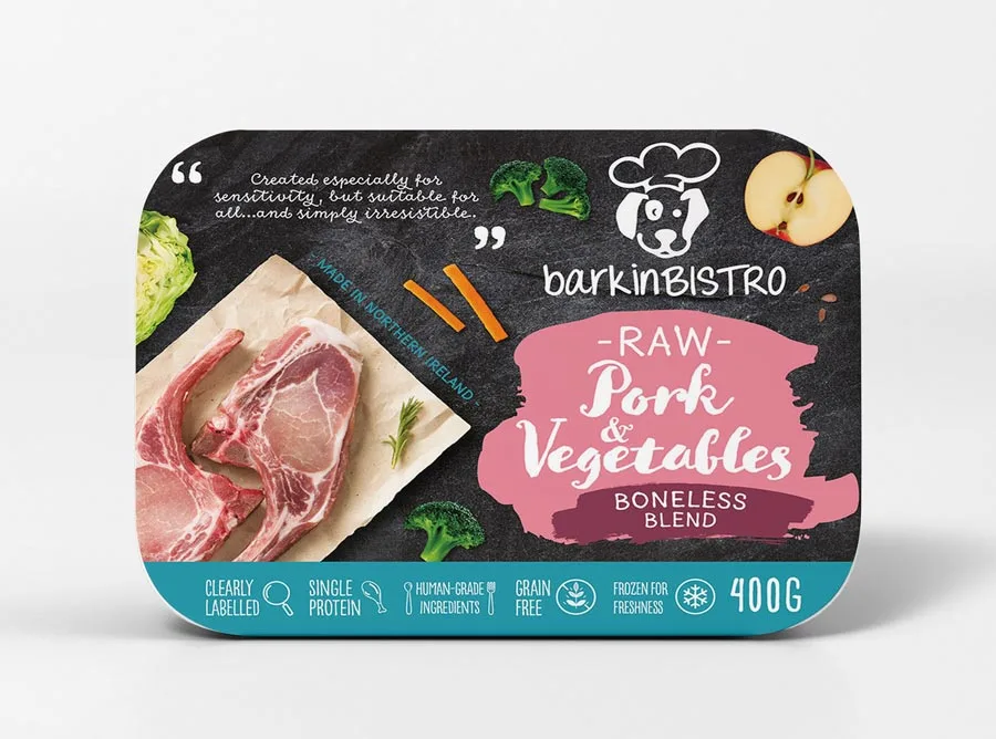 Raw Pork Vegetables Dog Food Raw Dog Food Barkinbistro Uk Ireland 1